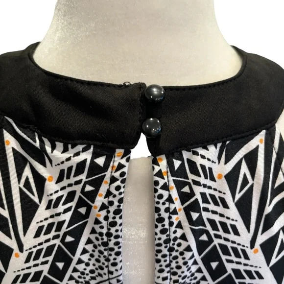 Venus Sheath Dress Black, White and Pink Small - Picture 9 of 13